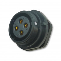 SP2112/S4; SP21; socket; female; PIN: 4; IP68; soldering; 500V; 4mm2; 30A; WEIPU