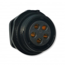 SP2112/S5; SP21; socket; female; PIN: 5; IP68; soldering; 500V; 4mm2; 30A; WEIPU