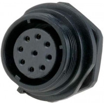SP2112/S9; SP21; socket; female; PIN: 9; IP68; soldering; 500V; 0.75mm2; 5A; WEIPU