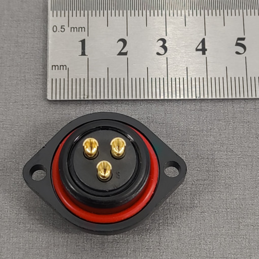 SP2113/S3; SP21; socket; female; PIN: 3; IP68; soldering; 500V; 4mm2; 30A; WEIPU