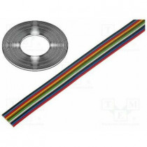 TLWY10/0.50; Wire: ribbon; stranded; Cu; 10x0,5mm2; unshielded; PVC; 500V; 50m; BQ CABLE TLWY10/0.50; Wire: ribbon; stranded; Cu; 10x0,5mm2; unshielded; PVC; 500V; 50m; BQ CABLE