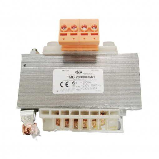 TMB 200/003M/1; Transformer: mains; 200VA; 230VAC; 230V; Leads: terminal block; INDEL