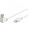 94161; Patch cord; U/UTP; 5e; stranded; CCA; PVC; white; 0.25m; 26AWG; Goobay