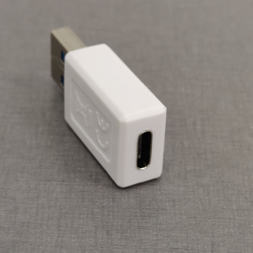 55225; Adapter; USB 3.0; USB A plug,USB C socket; Colour: white; Goobay