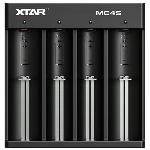 MC4S; Charger: for rechargeable batteries; Li-Ion,Ni-Cd,Ni-MH; 5VDC; XTAR