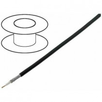 YWL50-0.45/1.3-BK; Wire: coaxial; RG174; 1x50Ω; PVC; black; 250m; TECHNOKABEL YWL50-0.45/1.3-BK; Wire: coaxial; RG174; 1x50Ω; PVC; black; 250m; TECHNOKABEL