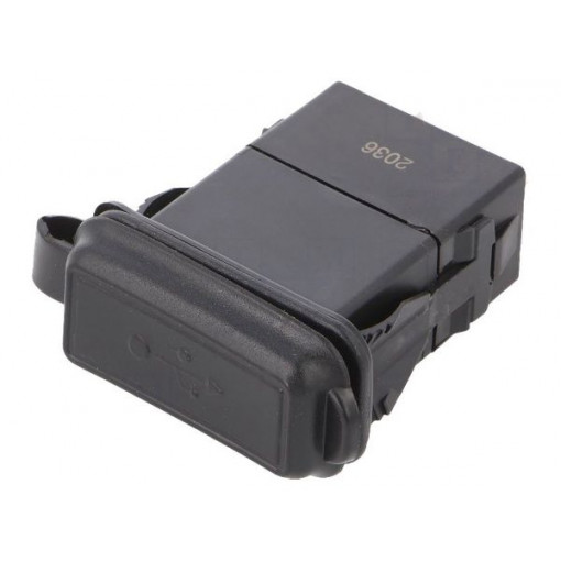A13-208; Automotive power supply; USB A socket x2; Sup.volt: 12÷24VDC; SCI