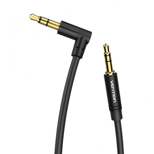 BAKBF-T; Cable; Jack 3.5mm 3pin angled plug,Jack 3.5mm 3pin plug; 1m; VENTION BAKBF-T; Cable; Jack 3.5mm 3pin angled plug,Jack 3.5mm 3pin plug; 1m; VENTION