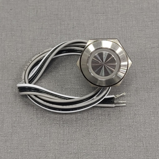 MTA16F-10E/Y/B/12V/S; Switch: vandal resistant; Pos: 2; SPST-NO; 50mA/24VDC; IP65; blue; ONPOW