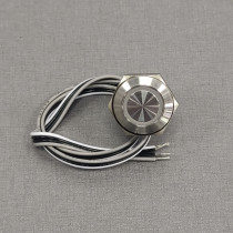 MTA16F-10E/Y/R/12V/S; Switch: vandal resistant; Pos: 2; SPST-NO; 50mA/24VDC; IP65; red; ONPOW