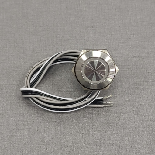 MTA16F-10E/Y/R/12V/S; Switch: vandal resistant; Pos: 2; SPST-NO; 50mA/24VDC; IP65; red; ONPOW