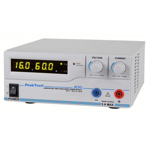 P 1570; Power supply: programmable laboratory; Channels: 1; 1÷16VDC; PEAKTECH