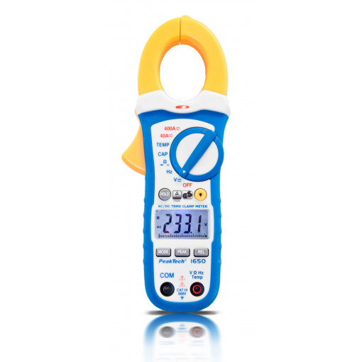 P 1650; AC/DC digital clamp meter; Øcable: 30mm; Sampling: 2x/s; True RMS; PEAKTECH P 1650; AC/DC digital clamp meter; Øcable: 30mm; Sampling: 2x/s; True RMS; PEAKTECH