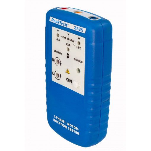 P 2525; Tester: phase sequence; LED; 120÷400VAC; Freq: 45÷70Hz; PEAKTECH
