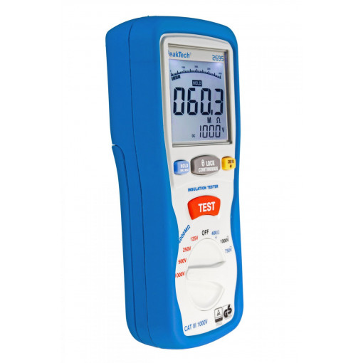 P 2695; Meter: insulation resistance; R range: 40/400Ω; 4/40/400/4000MΩ; PEAKTECH