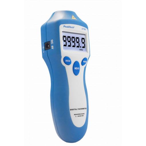 P 2790; Tachometer; LCD 5 digits,with a backlit; 2÷99999rpm; 0.05%; 150g; PEAKTECH