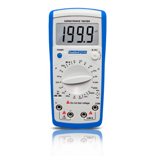 P 3705; CR meter; LCD 3,5 digit; 20/200/2k/20k/200k/2M/20M/200M/2000MΩ; PEAKTECH