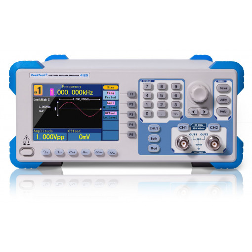 P 4125; Generator: arbitrary, function; 25MHz; TFT 3,9 P 4125; Generator: arbitrary, function; 25MHz; TFT 3,9