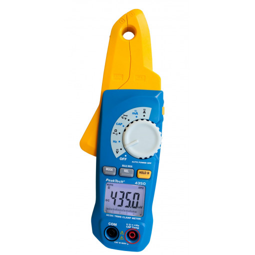 P 4350; AC/DC digital clamp meter; Øcable: 12mm; Sampling: 2x/s; True RMS; PEAKTECH