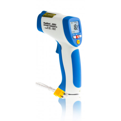 P 4950; Infrared thermometer; LCD 3,5 digit,with a backlit; -50÷850°C; PEAKTECH