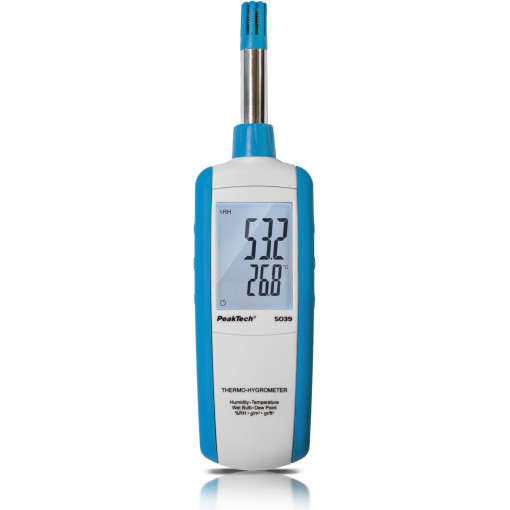 P 5039; Thermo-hygrometer; LCD; -20÷100°C; 0÷100%RH; Temp: 0÷50°C; PEAKTECH