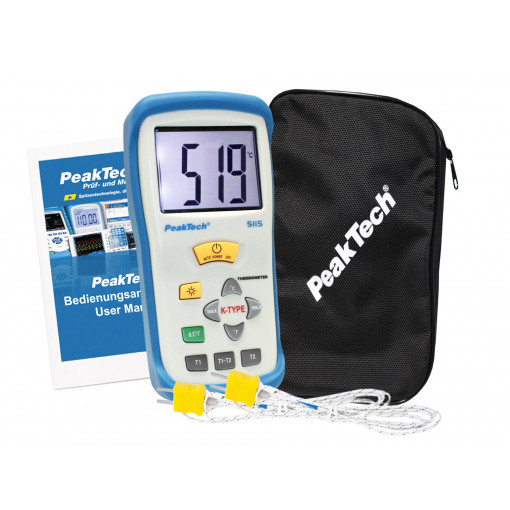 P 5115; Meter: temperature; LCD 3,5 digit (1999),with a backlit; PEAKTECH