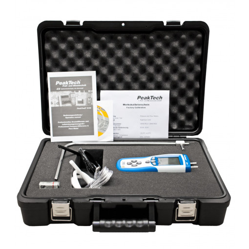 P 5145; Differential manometer; 0bar÷50mbar; Interface: USB; 203x75x50mm; PEAKTECH