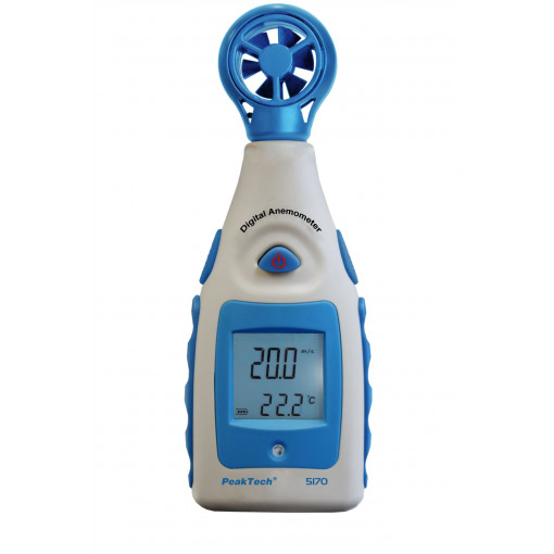 P 5170; Thermoanemometer; LCD (5999),with a backlit; -10÷45°C; PEAKTECH