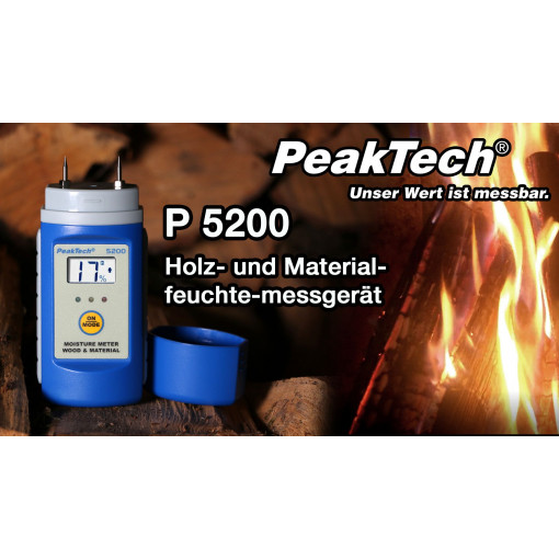 P 5200; Hygrometer; LCD,with a backlit; 6÷60%RH; 6÷60%RH; 51x122x45mm; PEAKTECH