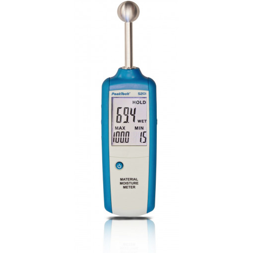 P 5201; Hygrometer; LCD 3,5 digit,with a backlit; 0÷100%RH; 65x235x30mm; PEAKTECH