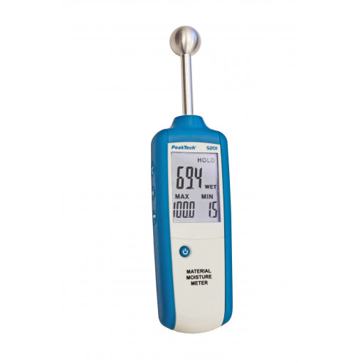 P 5201; Hygrometer; LCD 3,5 digit,with a backlit; 0÷100%RH; 65x235x30mm; PEAKTECH