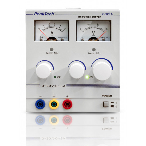P 6015; Power supply: laboratory; single-channel,adjustable; 0÷30VDC; PEAKTECH P 6015; Power supply: laboratory; single-channel,adjustable; 0÷30VDC; PEAKTECH