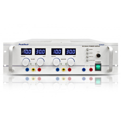 P 6060; Power supply: laboratory; adjustable,multi-channel; 0÷30VDC; PEAKTECH