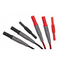 P 7005; Set of test leads; Inom: 10A; Len: 1m; insulated; black,red; PEAKTECH