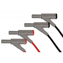 P 7025; Set of test leads; Inom: 16A; Len: 0.95m; insulated; Quan: 2pcs.; PEAKTECH