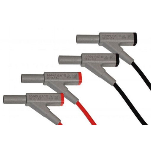 P 7025; Set of test leads; Inom: 16A; Len: 0.95m; insulated; Quan: 2pcs.; PEAKTECH