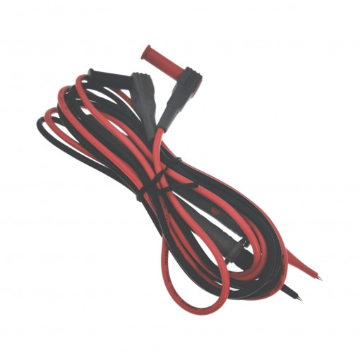 TKS-2; Set of test leads; Inom: 10A; Len: 1.2m; insulated; Quan: 2pcs.; PEAKTECH