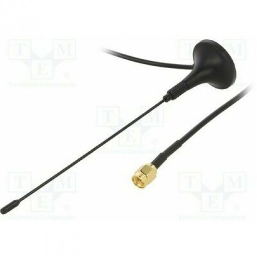433M-ANT016: Antenas RF;Antenna; RF; 2dBi; linear; Mounting: magnet; 50Ω; 433.05÷434.79MHz 433M-ANT016: Antenas RF;Antenna; RF; 2dBi; linear; Mounting: magnet; 50Ω; 433.05÷434.79MHz