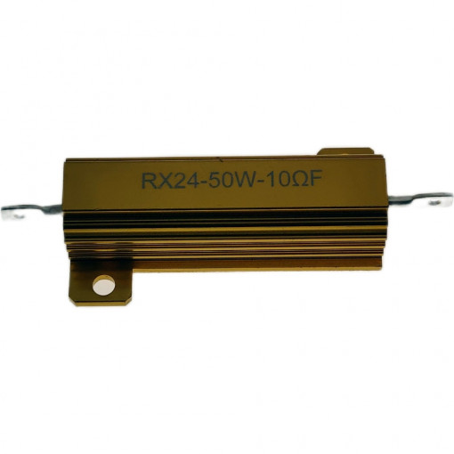 AHP50W-10RF: Rezistori 50W;Resistor: wire-wound; with heatsink; 10Ω; 50W; ±1%; 50ppm/°C AHP50W-10RF: Rezistori 50W;Resistor: wire-wound; with heatsink; 10Ω; 50W; ±1%; 50ppm/°C
