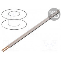 LP0053: Skaļruņu vadi;Wire: loudspeaker cable; 2x2,5mm2; stranded; OFC; transparent; PVC LP0053: Skaļruņu vadi;Wire: loudspeaker cable; 2x2,5mm2; stranded; OFC; transparent; PVC