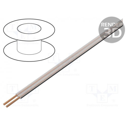 LP0053: Skaļruņu vadi;Wire: loudspeaker cable; 2x2,5mm2; stranded; OFC; transparent; PVC LP0053: Skaļruņu vadi;Wire: loudspeaker cable; 2x2,5mm2; stranded; OFC; transparent; PVC