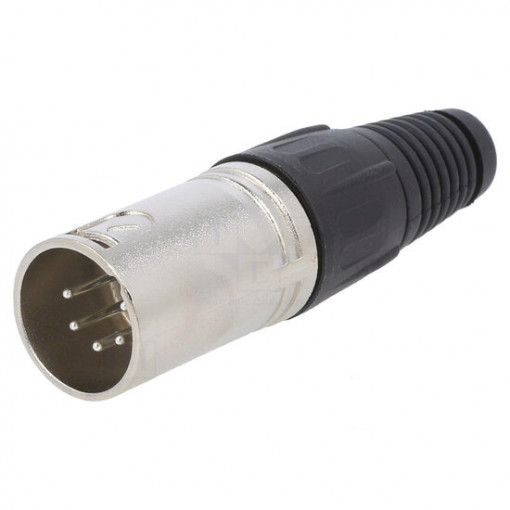 FC6160: Savienojumi XLR;Plug; XLR; male; PIN: 5; straight; for cable; soldering; silver