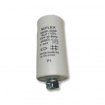 I520U618K-F00: Kondensatori lampām;Capacitor: for discharge lamp; 18uF; 250VAC; ±10%; Ø35x73mm; V: 6