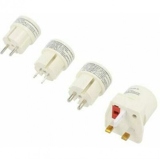 PA0186: Vienfāzes tīkla savienojumi;Transition: adapter; 2P; white; PIN: 2