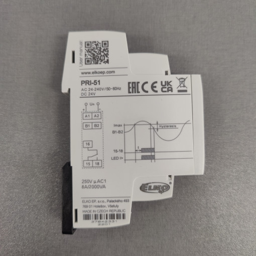 PRI-51/16A: Uzraudzības releji;Module: current monitoring relay; AC current; Usup: 24÷240VAC