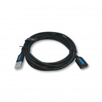 CBIBI: USB vadi un adapteri;Cable; USB 2.0; USB A socket,USB A plug; nickel plated; 3m; black