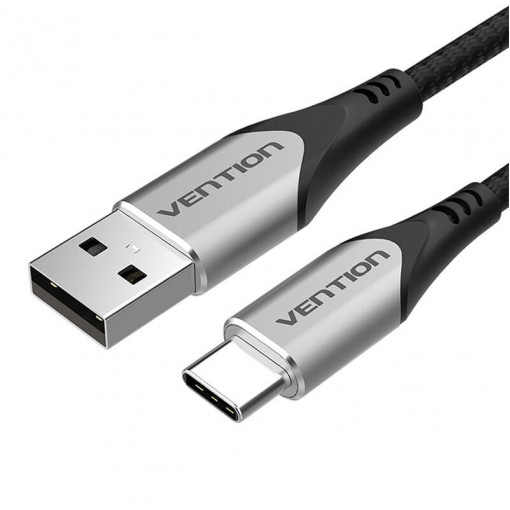 CODHF, Cable; USB 2.0; USB A plug,USB C plug; nickel plated; 1m; 480Mbps, VENTION CODHF, Cable; USB 2.0; USB A plug,USB C plug; nickel plated; 1m; 480Mbps, VENTION