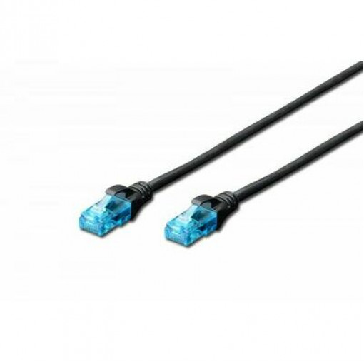 DK-1512-100/BL: Kabeļi ar savienojumiem RJ45;Patch cord; U/UTP; 5e; stranded; CCA; PVC; black; 10m; 26AWG DK-1512-100/BL: Kabeļi ar savienojumiem RJ45;Patch cord; U/UTP; 5e; stranded; CCA; PVC; black; 10m; 26AWG