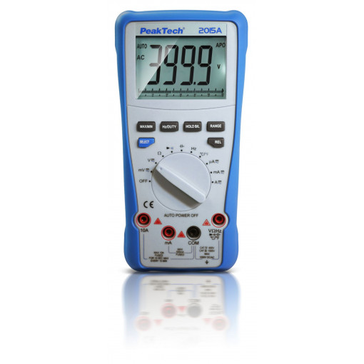 P 2015 A: Ciparu multimetri portatīvi;Digital multimeter; VDC: 40mV,400mV,4V,40V,400V,1kV; -20÷1000°C