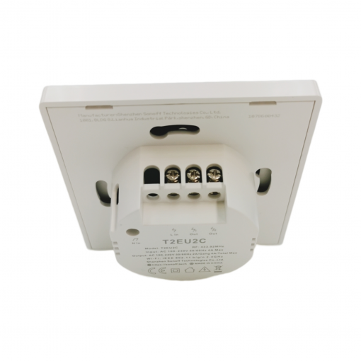 T2EU2C: Ēkas automātika;Touch switch; TX; 100÷240VAC; in mounting box; -10÷40°C; 433MHz T2EU2C: Ēkas automātika;Touch switch; TX; 100÷240VAC; in mounting box; -10÷40°C; 433MHz
